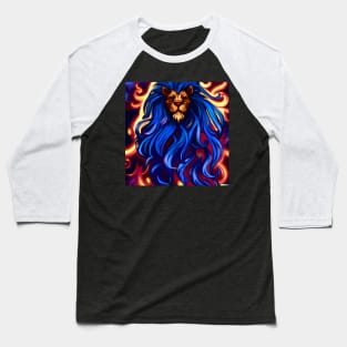 MYSTIC BLUE LION Baseball T-Shirt